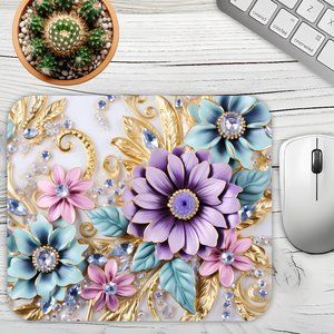 NEW! Jewelry Flowers Mouse Pad, Final Price!